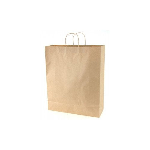 Jumbo Kraft Bags 16 x 6 x 19.25 Inches - Case of 200
