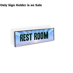 Acrylic Clear Wallmount Sign Holder 5.5 W x 2.5 H Inches - Lot of 10