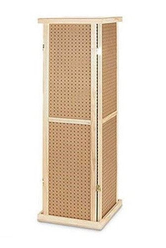 Rotating Pegboard Tower Display - 5 Feet H