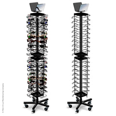 Floor Spinner Display Rack Holds 72 Sunglasses - 66.2 H x 17.3 W x 17.3 D Inches