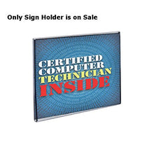 Acrylic Clear Wallmount Sign Holder 5.5 W x 5.5 H Inches - Box of 10
