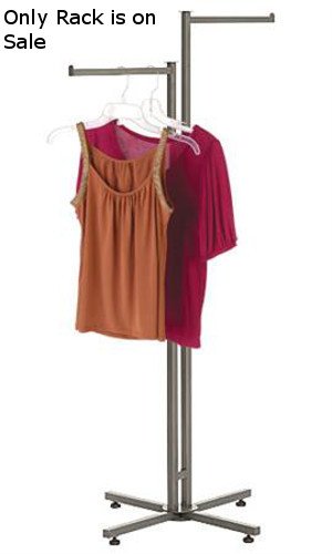 Boutique 2 Way Clothing Rack with Straight Arms - 48 to 72 H Inches