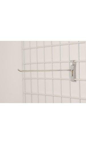 Peg Hooks in Chrome 12 Inches Long for Wire Grid - Box of 100