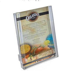 Single Pocket Clear Brochure Holders 9 W x 1.25 D x 11.25 H Inches - Lot of 10