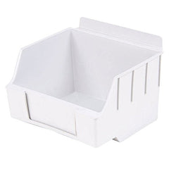 Storbox Display Bin in White 4.65 D x 5.5 W x 3.35 H Inches
