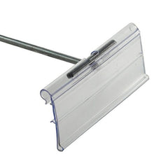 Plastic Flip Scan Label Holders in Clear 3 W x 1.25 H Inches - Case of 50