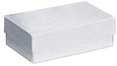 Jewelry Boxs in White 3.0625 x 2.125 x 1 Inches with Cotton Filled - Box of 100