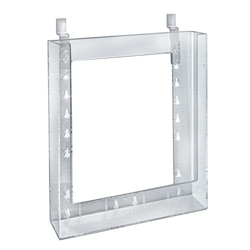 Letter Brochure Holders in Clear 9.125 W x 1.25 D x 11.25 H Inches - Pack of 10