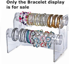 2 Tier Bracelet Display in Clear 12 D x 8 H Inches