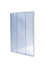 Plastic Pegboard Wall Panels in Clear 13.5 W x 22 H Inches - Pack of 2