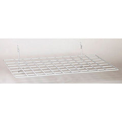 Flat Wire Shelf in White 23.5 W x 14 D Inches