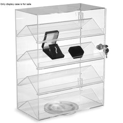 Rotating Acrylic Showcase 13.25 W x 7 D x 17 H Inches with Lock