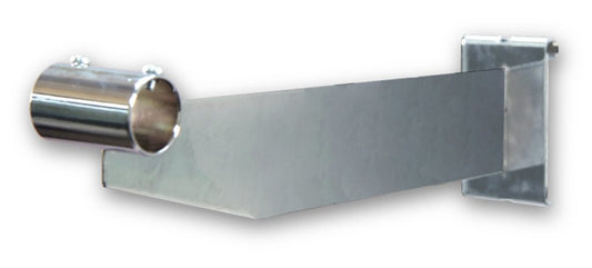 Hangrail Bracket in Chrome 12 Inches Long for Gridwall