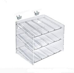 3 Tier Display Tray in Clear 12 W x 10.5 H x 8 D Inches with 12 Compartments