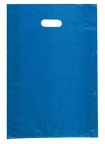 Plastic Medium Merchandise Bags in Blue 12 x 3 x 18 Inches - Lot of 1000