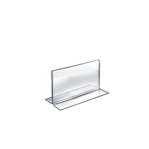 Acrylic Clear Double Side Sign Holders 7 W x 5 H Inches - Box of 10