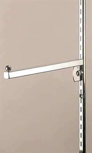 Straight Faceouts in Chrome 12 Inches Long for 1 Inch Slot OC - Count of 25