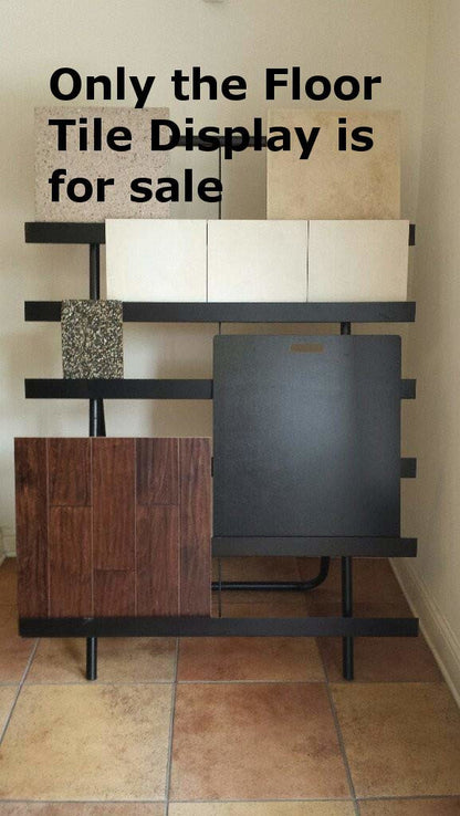 Floor Tile Display in Steel Tube 60 H x 47 W x 20 D Inches