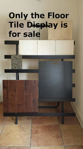 Floor Tile Display in Steel Tube 60 H x 47 W x 20 D Inches