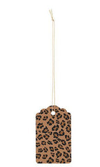 Strung Price Tags in Leopard Brown 3.25 H x 2 W Inches - Case of 500