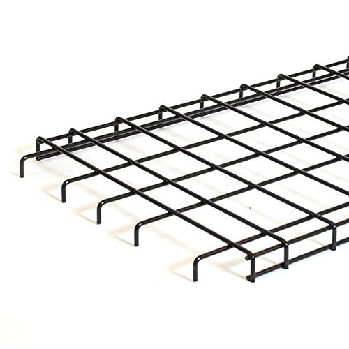 Straight Grid Shelves in Black 36 W x 18 D Inches - Case of 4