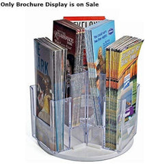 6 Pockets Brochure Revolving Counter Display 4 W x 7 H Inches