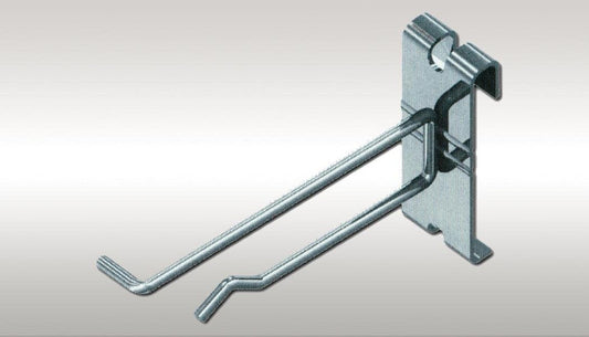 Gridwall Scanner Hooks in Chrome 4 Inches Long - Lot of 25