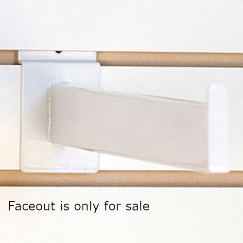 Rectangular Tubing Faceouts in White 12 Inches Long - Box of 10