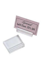 Acrylic Clear Card/Ticket Holders 1.25 L x 1 W x 0.38 Inches - Pack of 50