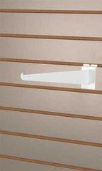 Slatwall Shelf Brackets in White 12 Inches Long - Case of 8