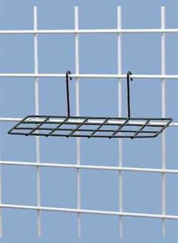 Black Wire Shoe Shelves 10 L x 4 W Inches for Grid - Lot of 5