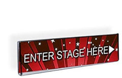 Sign Holders in Clear 8.5 W x 2.5 H Inches with Magnetic Tape - Count of 10