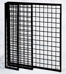 Gridwall Panels in Black 48 X 12 Inches - Pack of 4