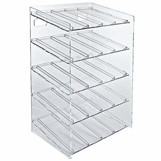 5-tier 20 Compartment Cosmetic Counter Display for Pegboard or Slatwall