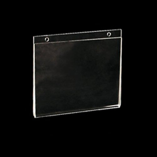 Wall Mount Sign Holders in Clear 8.5 W x 5.5 H Inches - Count of 10