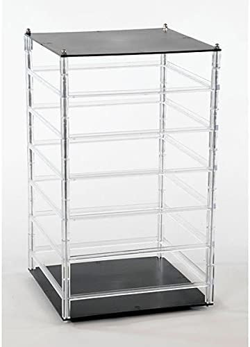 6 Tier Revolving Earring Displayer in Clear 10 x 10 x 18 Inches