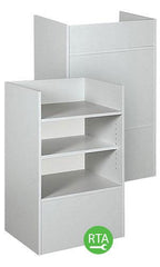 Well Top Register Stand in Gray 38 H x 18 D x 24 L Inches