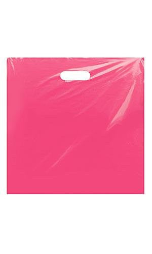 Low Density Merchandise Bags in Pink 20 x 20 x 5 Inches - Case of 500