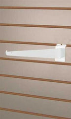 Slatwall Shelf Brackets in White 14 Inches Long - Case of 8