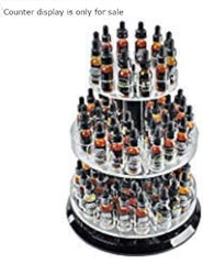 3 Tier Plastic Counter Display 11 Dia. x 13.5 H Inches with 12 Compartments