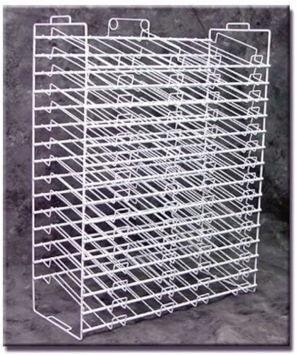 30 Slots Paper Rack in White 27 W x 33.5 H x 10.5 D Inches