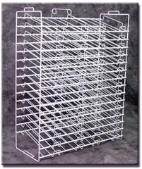 30 Slots Paper Rack in White 27 W x 33.5 H x 10.5 D Inches