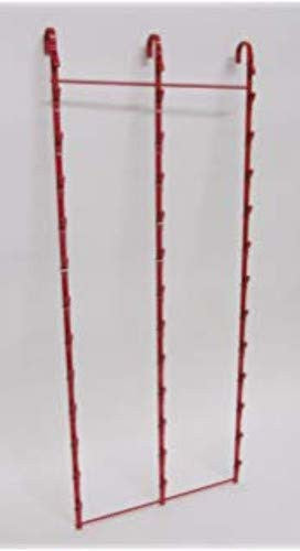 39 Clip Triple Strip Display Rack in Red