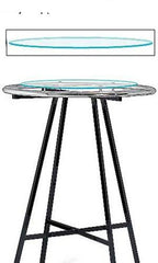 Glass Topper 30 Dia Inches for Round Clothing Rack