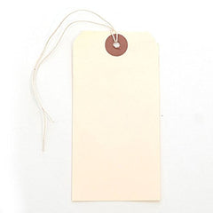 Manila Shipping Blank Tags 2.375 X 4.75 Inches with String - Box of 1000