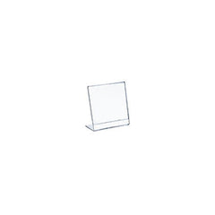 Acrylic Clear L Shaped Sign Holders 3.5 W x 4.5 H Inches - Box of 10