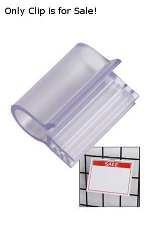 Plastic Sign Clips 1 Inch for Wire Grid - Pack of 20