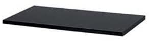 Laminated Melamine Shelf in Black 48 L x 12 W Inches