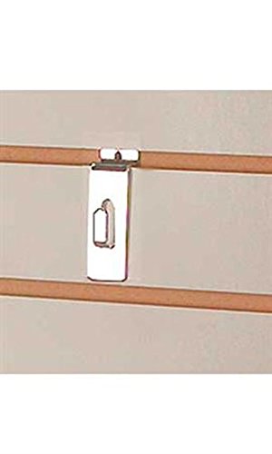 Chrome Notch Hooks for Slatwall - Set of 25