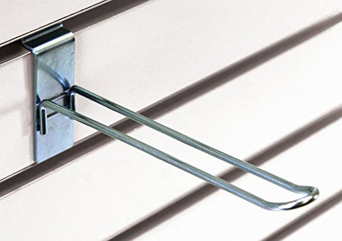 Slatwall Loop Hooks in Zinc 6 Inches Long - Pack of 100